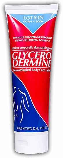 Glycerodermine - Lotion dermatologique pour le corps pour une peau sèche, gercée ou craquée