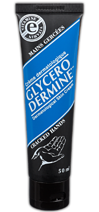 Glycerodermine - Crème à mains avec vitamine E pour travailleurs avec mains sèches, gercées ou craquées